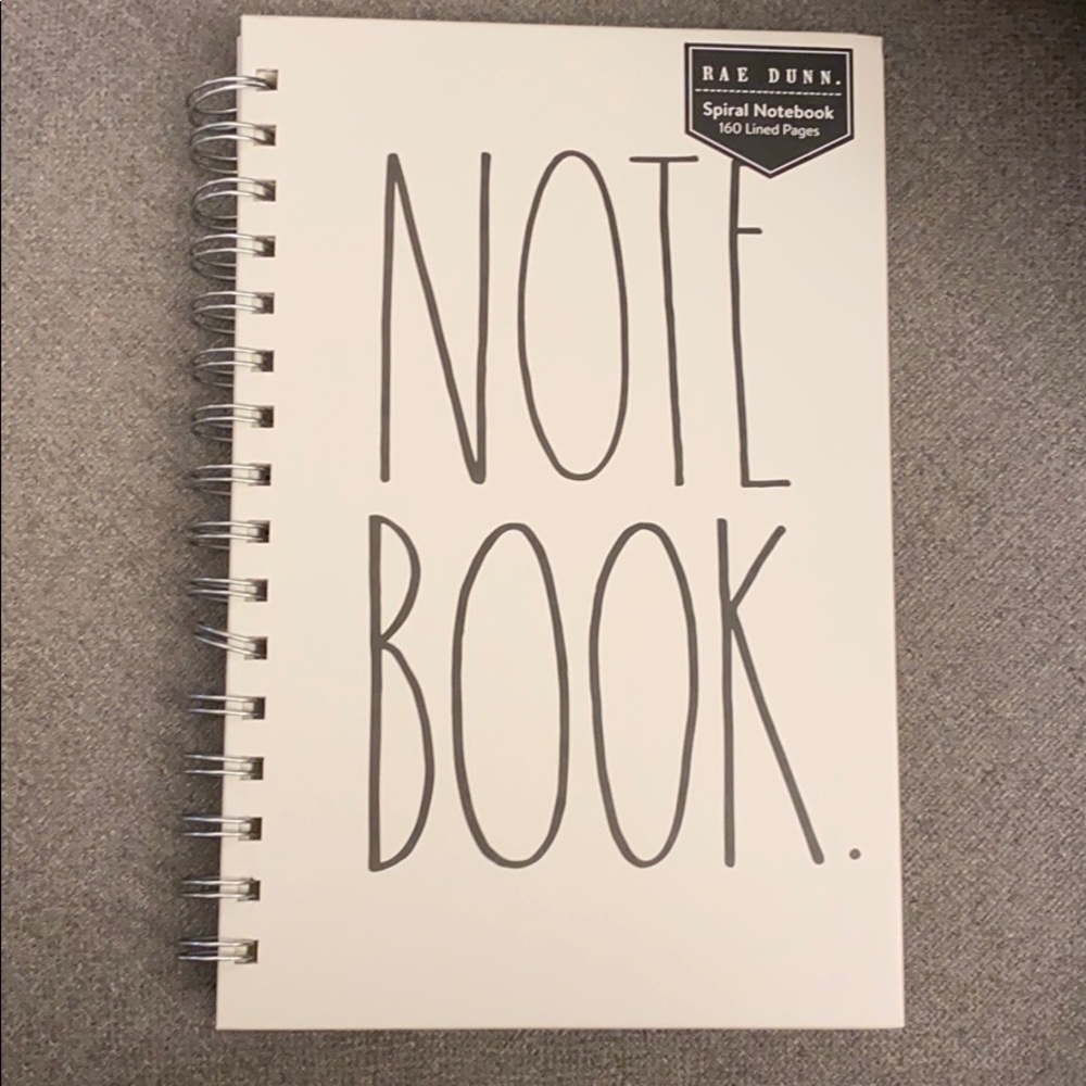 Rae Dunn Spiral Notebook